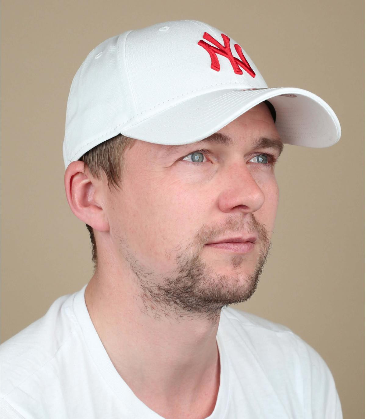 cappellino NY bianco rosso League Ess 940 NY white red cappellino NY bianco rosso League Ess 940 NY white red